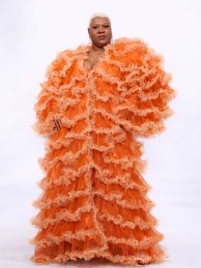One Of A Kind RUNWAY Golden Bronze Tulle Opera Coat